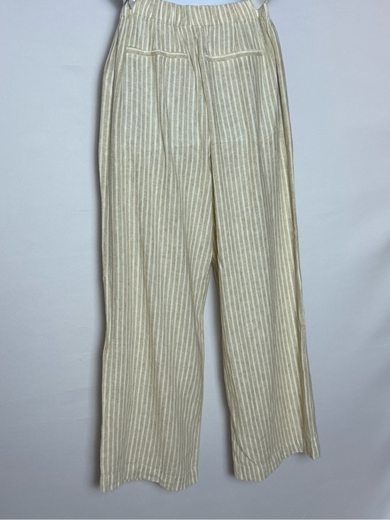 Universal Thread Pants - Universal Thread Cream and White Striped Wide-Leg Pants